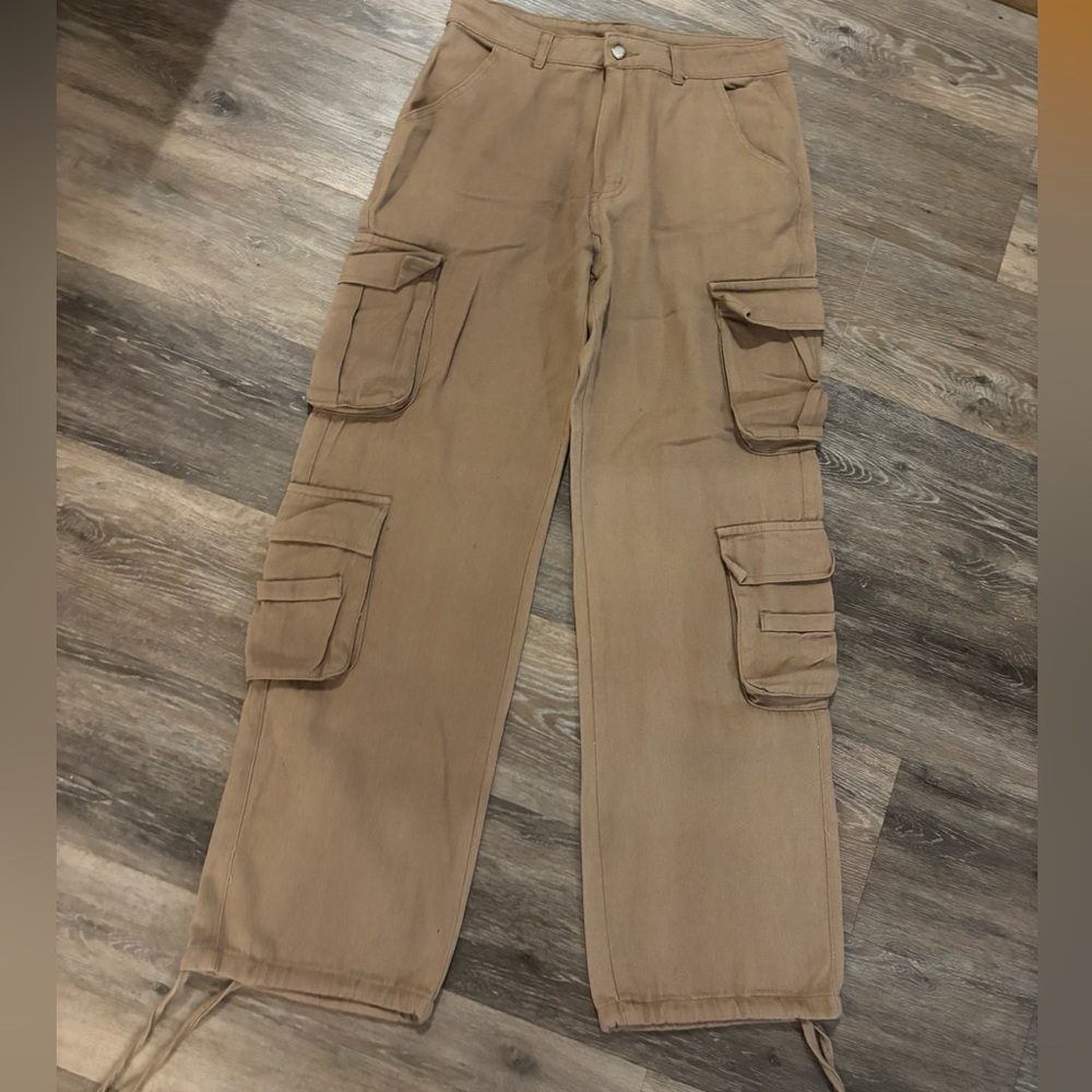 Men's Amazon Cargo Pants in Light Brown/Tan - Casual Utility Style Sz M